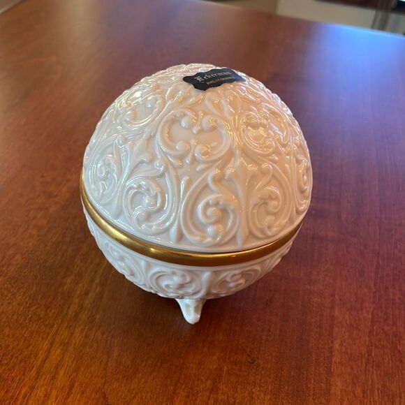 NEW. Vintage Lenox Sphere Collection Cigarette Box & Lid - Picture 1 of 6
